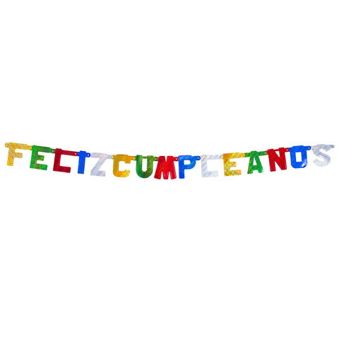 Guirnalda Feliz Cumpleaños Metalizada