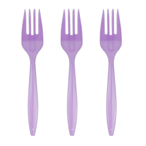 Tenedor Plástico ELIGE COLOR - 20 Unidades