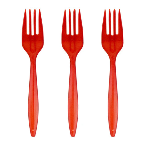 Tenedor Plástico ELIGE COLOR - 20 Unidades