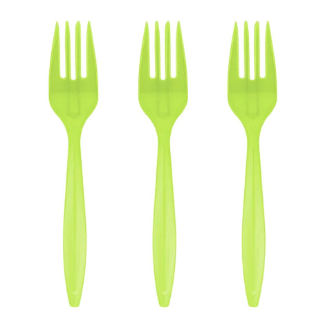 Tenedor Plástico ELIGE COLOR - 20 Unidades