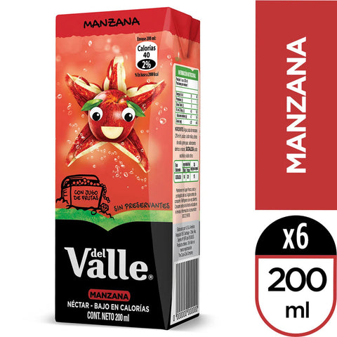 Pack x 6 Néctar Andina Manzana 200 cc