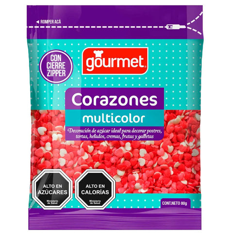 Decoración Corazones Multicolor 80 Gr