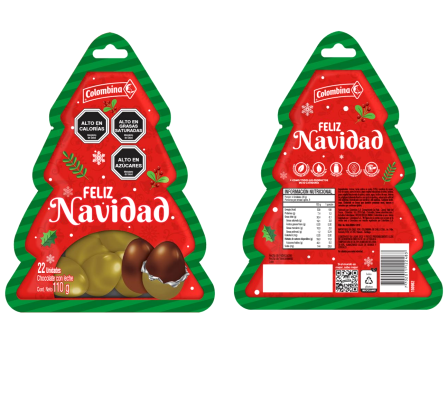 Huevos de Chocolate Navidad - 110 Gr