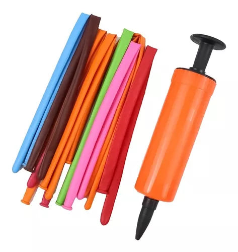 Globo Figura Surtido con Inflador - 20 uni