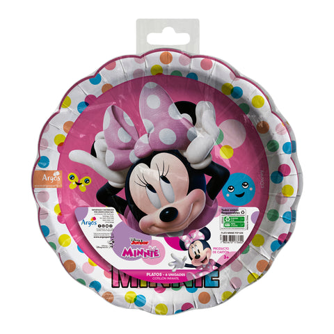 Minnie Plato Torta - 6 Unidades