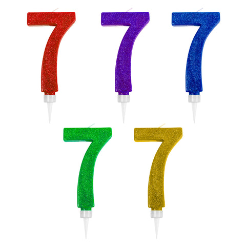 Vela N°7 Glitter XL