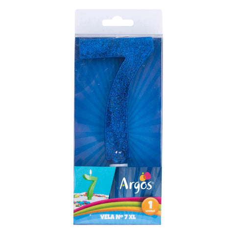 Vela N°7 Glitter XL