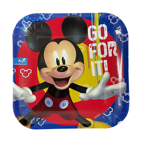 Plato Torta Mickey 6 Unidades