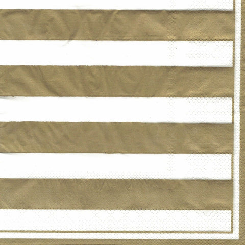 Servilleta Lineas Doradas - 12 Unidades