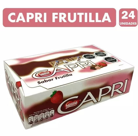 Chocolate Capri Frutilla 30 gr Display 24 unidades