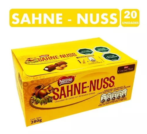 Chocolate Sahne Nuss 14 gr Display 20 unidades – Supermercado del Confite Chocolate Sahne Nuss 14 gr Display 20 unidades – Supermercado del Confite