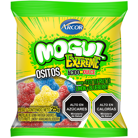 Gomita Mogul Ositos Extreme 25 grs Display