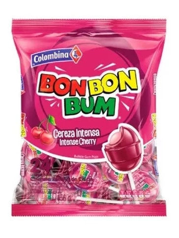 Chupete Bon Bon Bum Cereza Intensa 24 uni