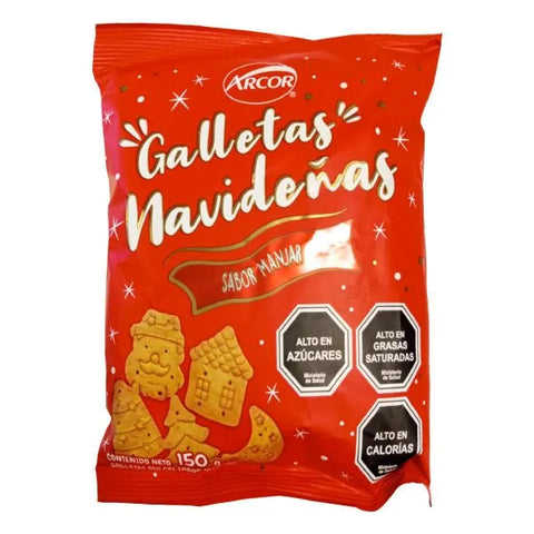 Galletas Navideñas Sabor Manjar 150 Gr