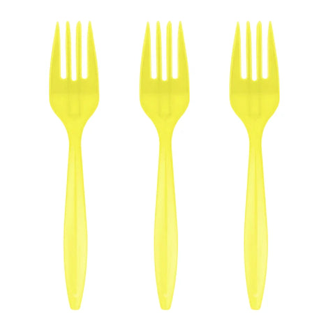 Tenedor Plástico ELIGE COLOR - 20 Unidades