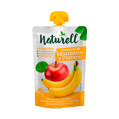 Compota Manzana Plátano Naturell 90 Gr