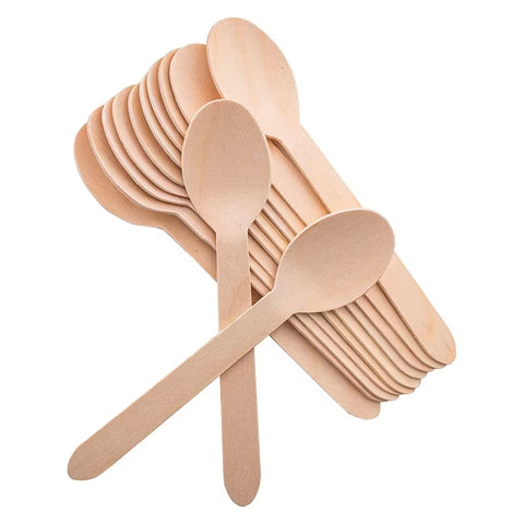 Cuchara Sopa Madera - 100 Unidades