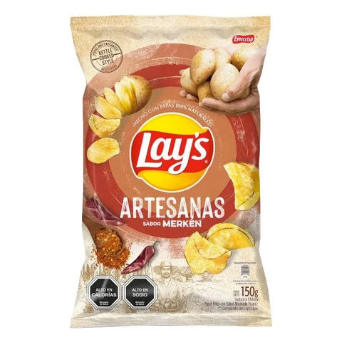 Papa Lays Artesanas Merkén 150 Gr