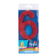 Vela N°6 Glitter XL