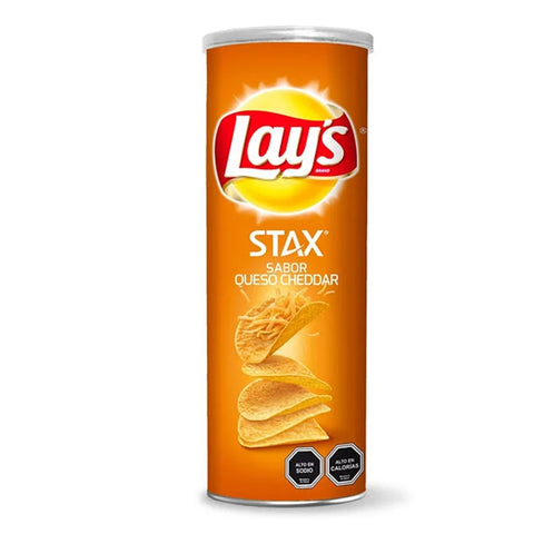 Papa Lays Stax Cheddar 134 Gr