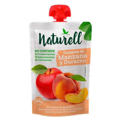 Compota Manzana Durazno Naturell 90 gr