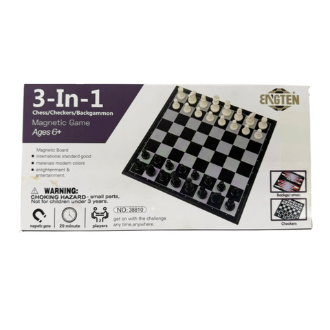Ajedrez Magnético 3 en 1