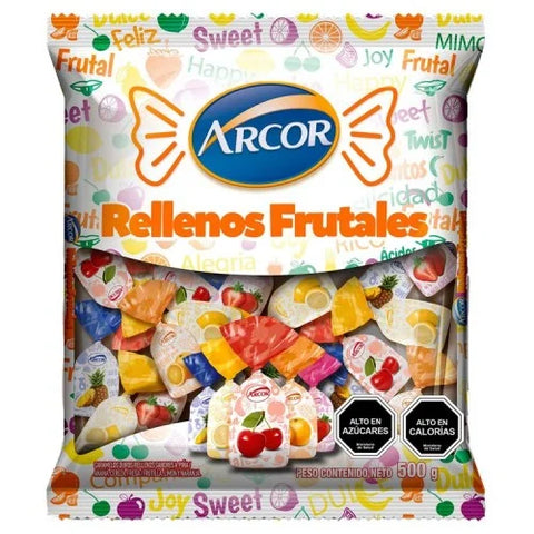 Caramelo Rellenos Frutales 500 gr