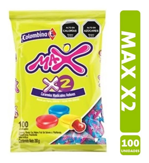 Masticable Max x2 100 unidades