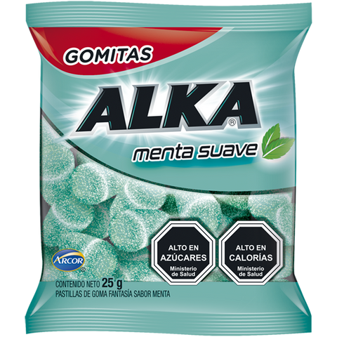 Gomita Alka Menta Suave 25 grs