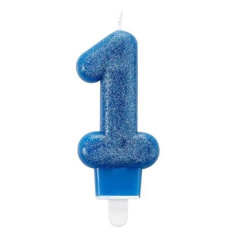 Vela Glitter con Posavela - 1 Unidad