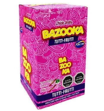 Chicle Bazooka Tutti-Frutti Display 50 unidades
