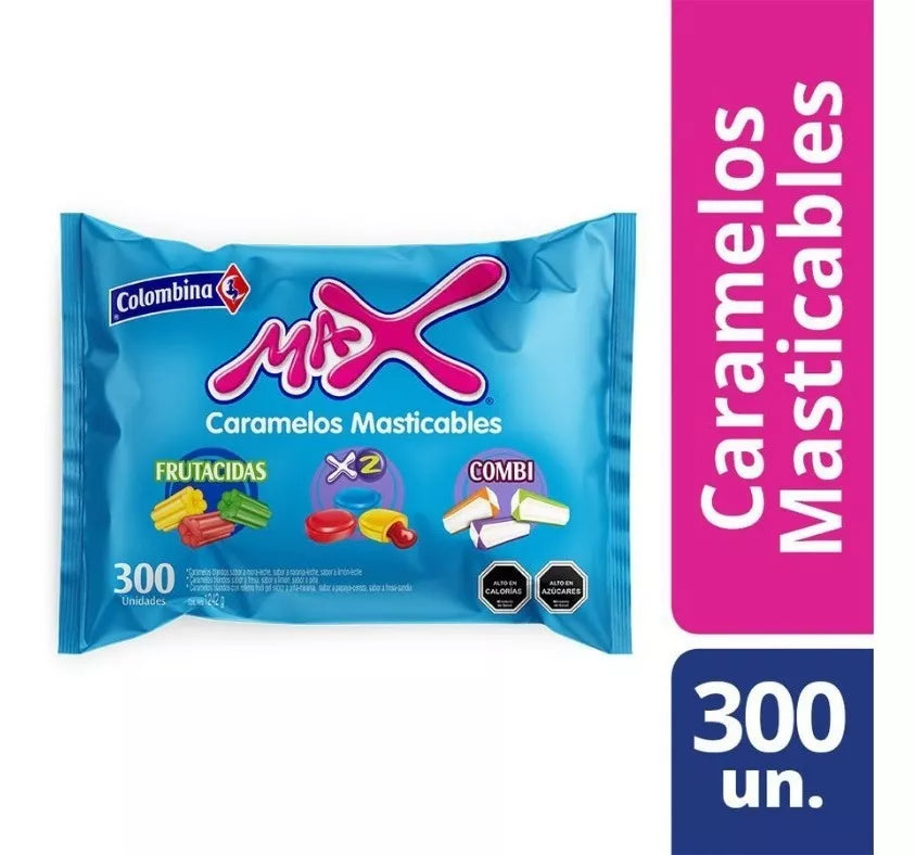 Max Frutacidas Masticable Max Surtido 300 unidades – Supermercado del Confite