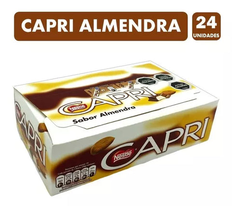Chocolate Capri Almendra 30 gr Display 24 unidades