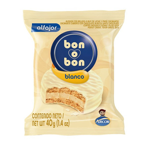 Alfajor Bon o Bon Blanco 40 gr