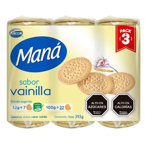 Galleta Maná Vainilla 408 gr