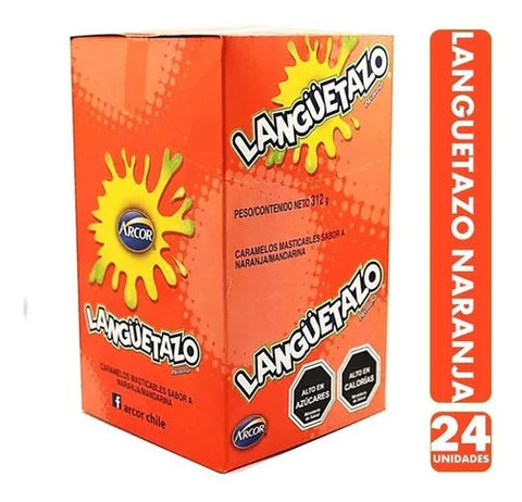 Languetazo Naranja Mandarina 24 uni Display